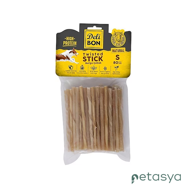 Delibon Deri Burgu Çubuk  İnce Boy 80 Li Paket Naturel