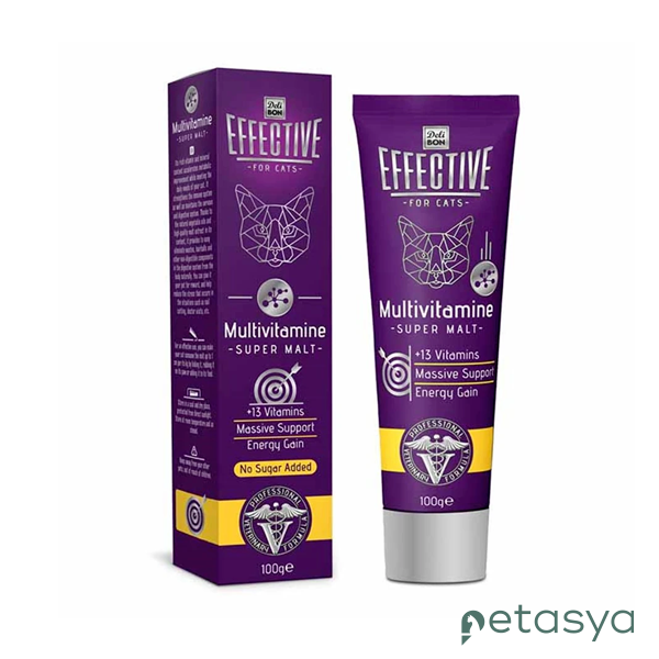 Delibon Effective Multivitamin Katkılı  Kedi Malt Macunu 100 gr