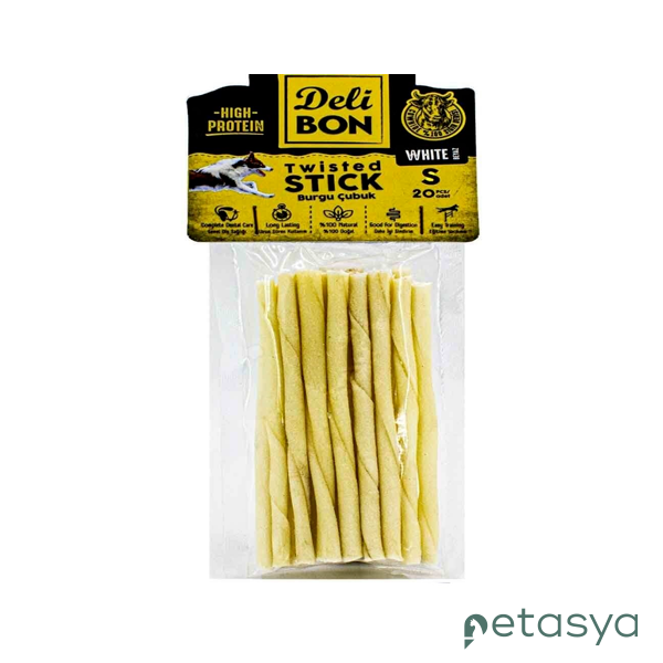 Delibon Natural Beyaz Burgu Çubuk(20li)[S]