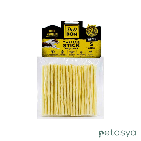 Delibon Natural Beyaz Burgu Çubuk(40lı)[S]