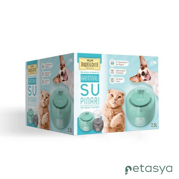 Doggie&Cattie Kedi ve Köpekler için Otomatik   Su Pınar 2500ml