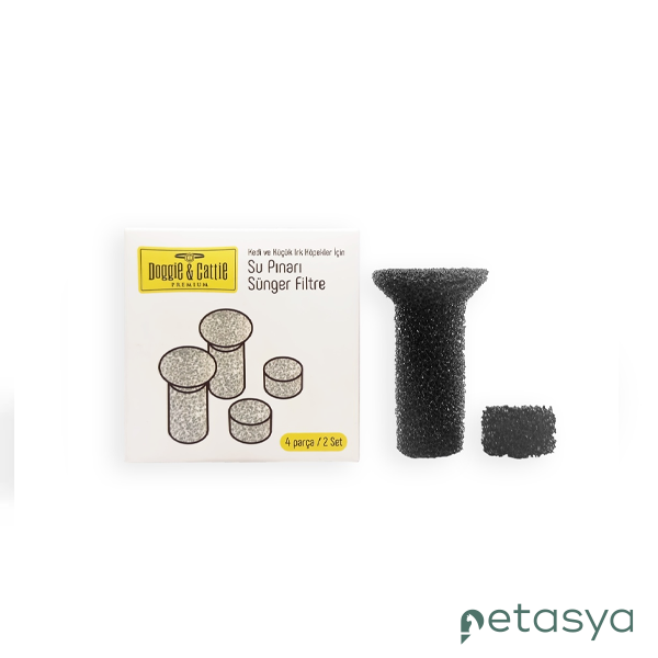 Doggie&Cattie Kedi ve Köpekler için   Su Pınarı Sünger Filtresi(4lü)