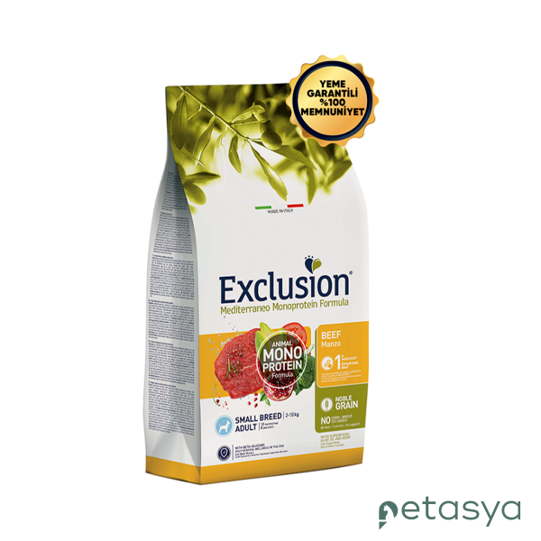 Exclusion Monoprotein Sığır Etli ve Narlı  Düşük Tahıllı Küçük Irk Yetişkin Köpek Maması 2kg