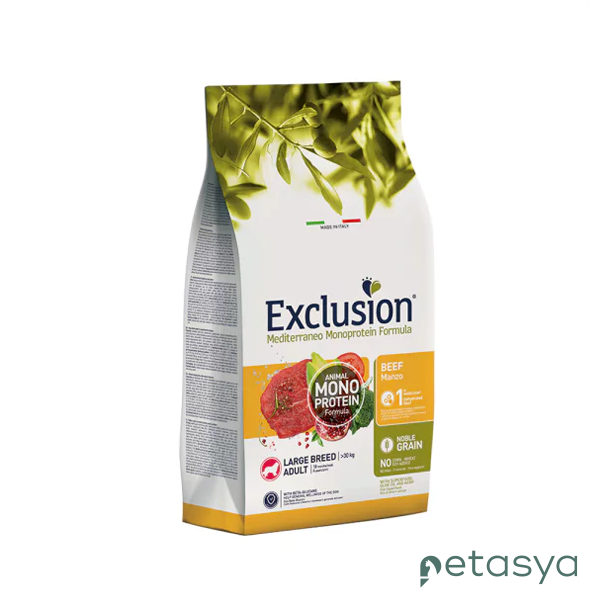 Exclusion Monoprotein Sığır Etli ve Narlı  Düşük Tahıllı Büyük Irk Yetişkin Köpek Maması 12kg