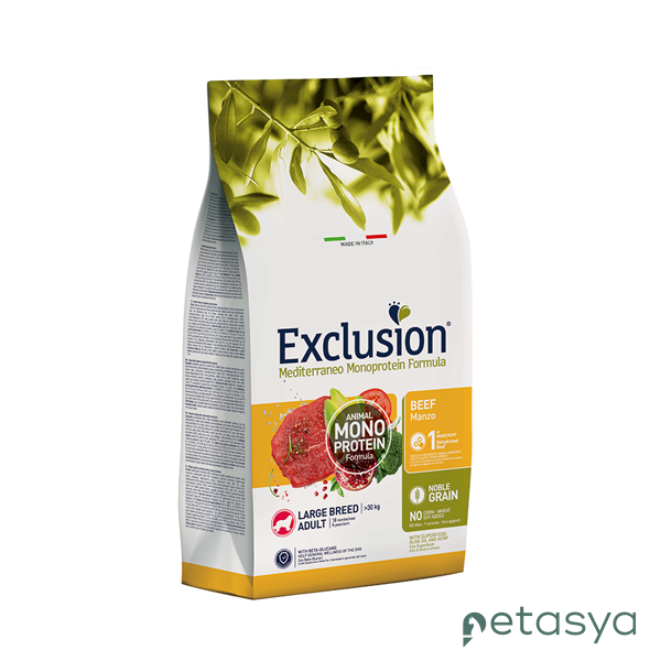 Exclusion Monoprotein Sığır Etli ve Narlı  Düşük Tahıllı Büyük Irk Yavru Köpek Maması 12kg