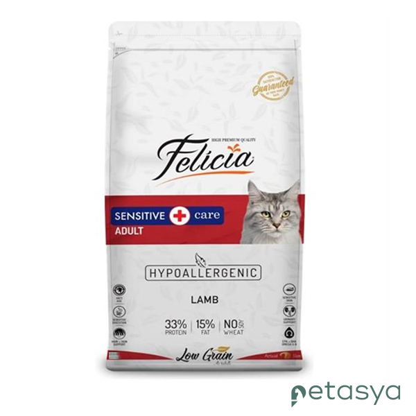 Felicia HypoAllergenic Kuzu Etli Düşük Tahıllı  Yetişkin Kedi Maması 12kg