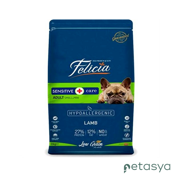 Felicia HypoAllergenic Kuzulu Pirinçli Küçük Irk  Düşük Tahıllı Yetişkin Köpek Maması 3kg
