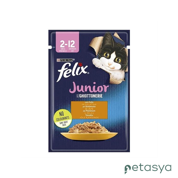 Felix Pouch Jöle İçinde Tavuklu  Yavru Kedi Konservesi 85gr