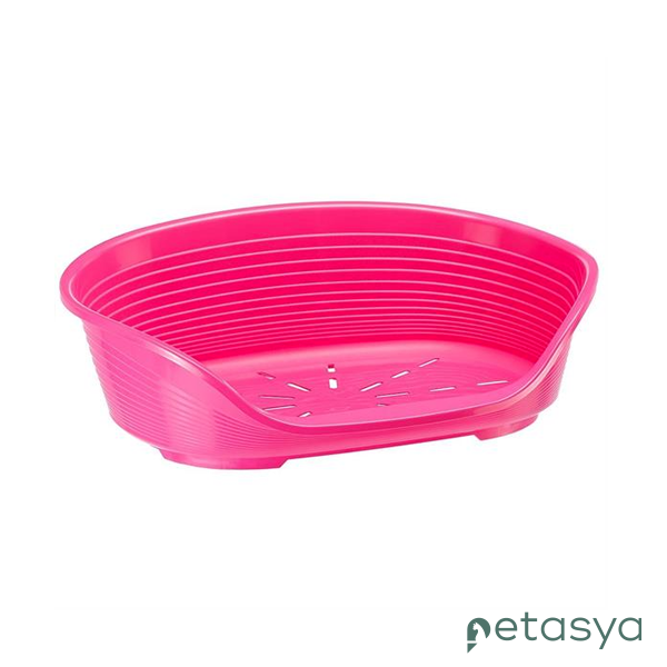 Ferplast Siesta Deluxe 2  Plastik Kedi ve Yavru Köpek Yatağı49x36x17(Pembe)