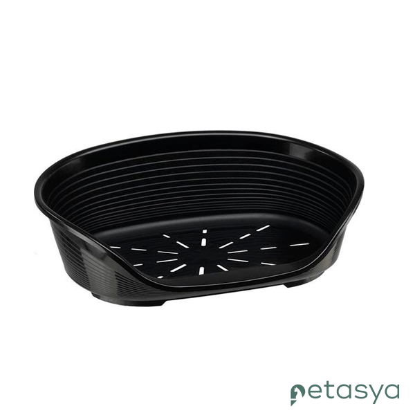 Ferplast Siesta Deluxe 6 Plastik Köpek Yatağı  52x70x23cm(Siyah)