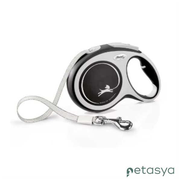 Flexi New Comfort Otomatik Şerit   Köpek Gezdirme Kayışı 3m (Siyah) [XS]