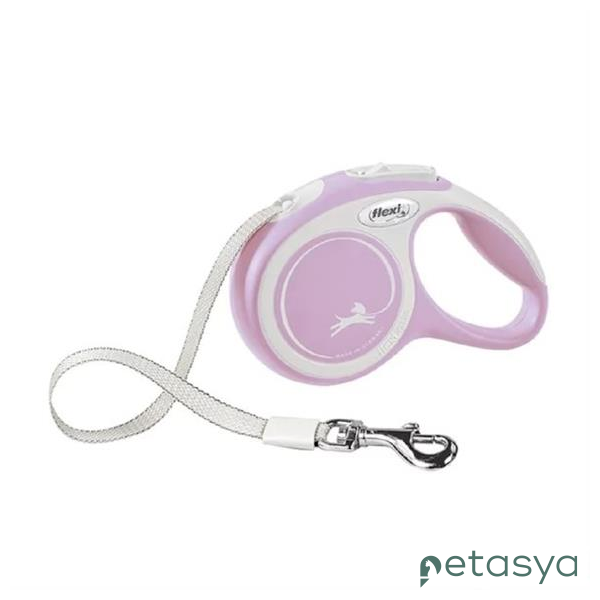 Flexi New Comfort Otomatik Şerit   Köpek Gezdirme Kayışı 5m [M] (Pembe)