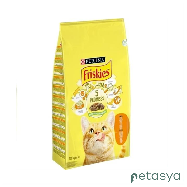 Friskies Etli ve Tavuklu Yetişkin Kedi Maması 10Kg