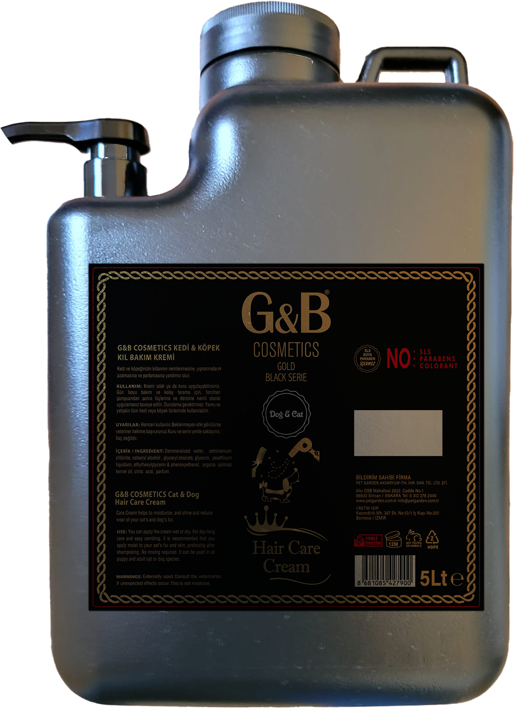 G&b Kıl Bakım Pet Kremi 5 Lt