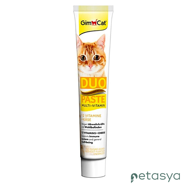 GimCat Duo Paste Peynirli Multi-Vitamin  Kedi Macunu 50gr