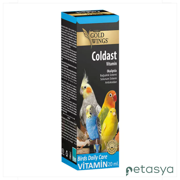 Gold Wings Coldast Kuşlar için  Solunum Sistemi Destekleyici Sıvı Vitamin 20ml