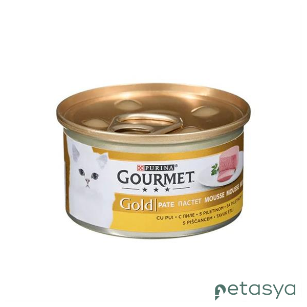 Gourmet Gold Kıyılmış Tavuklu  Yetişkin Kedi Konservesi 85 Gr
