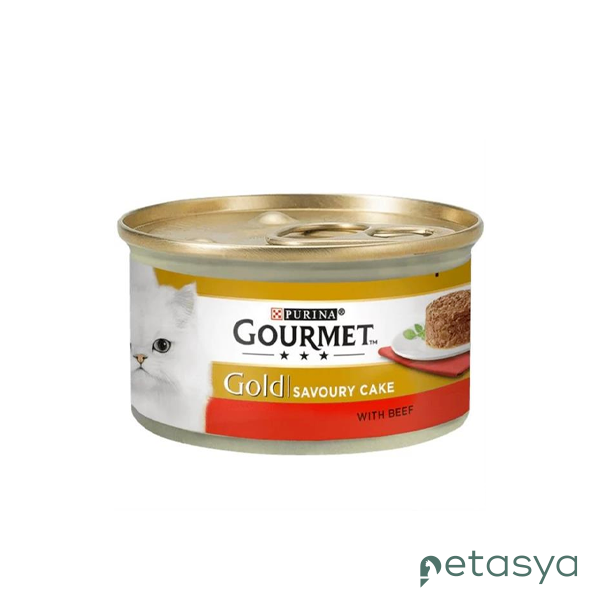 Gourmet Gold Savoury Parça Sığır Etli  Yetişkin Kedi Konservesi 85 Gr