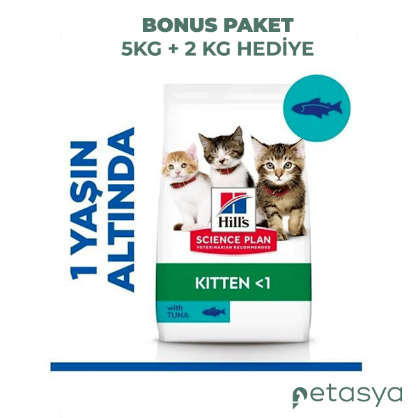 Hills Kitten Ton Balıklı  Yavru Kedi Maması 5kg + 2kg HEDİYE!