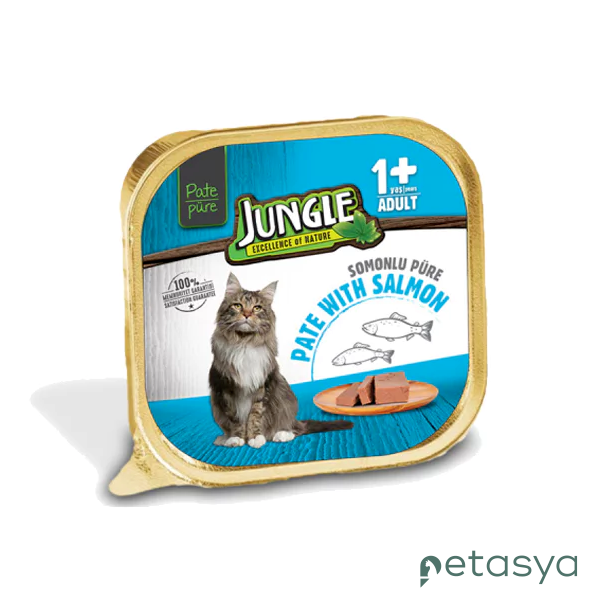 Jungle Somonlu Ezme Yetişkin Kedi Konservesi 100gr