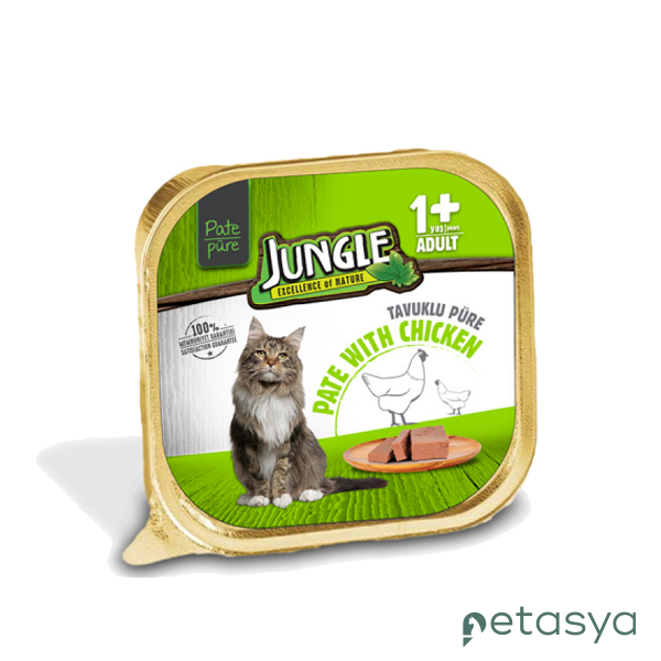 Jungle Tavuklu Ezme Yetişkin Kedi Konservesi 100gr