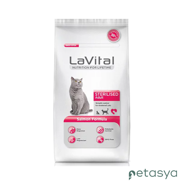 LaVital Kilo Kontrolü için Somonlu  Kısırlaştırılmış Kedi Maması 1,5 Kg