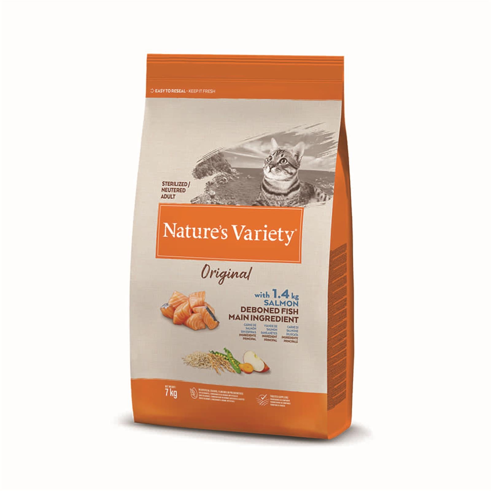 Natures Variety Cat Sterılızed Salmon 7kg