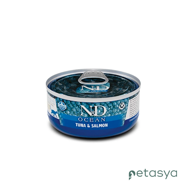 N&D Ocean Ton Balıklı Somonlu Tahılsız  Yetişkin Kedi Konservesi 70gr
