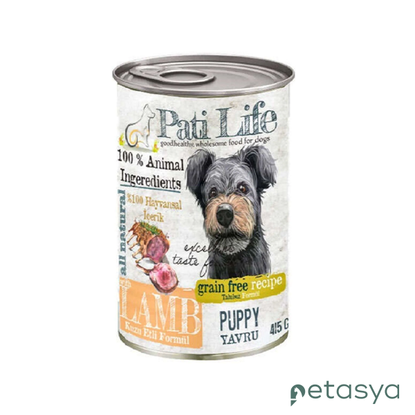 Pati Life Kuzulu Tahılsız  Yavru Köpek Konservesi 415gr