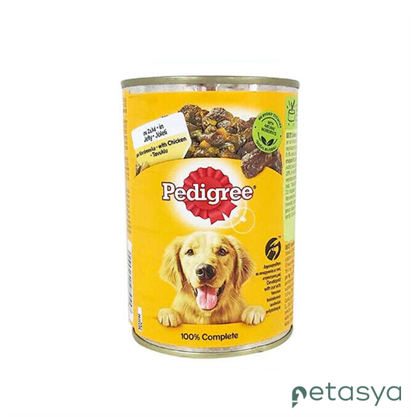 Pedigree Jöle İçinde Tavuklu ve Havuçlu  Yetişkin Köpek Konservesi 400gr