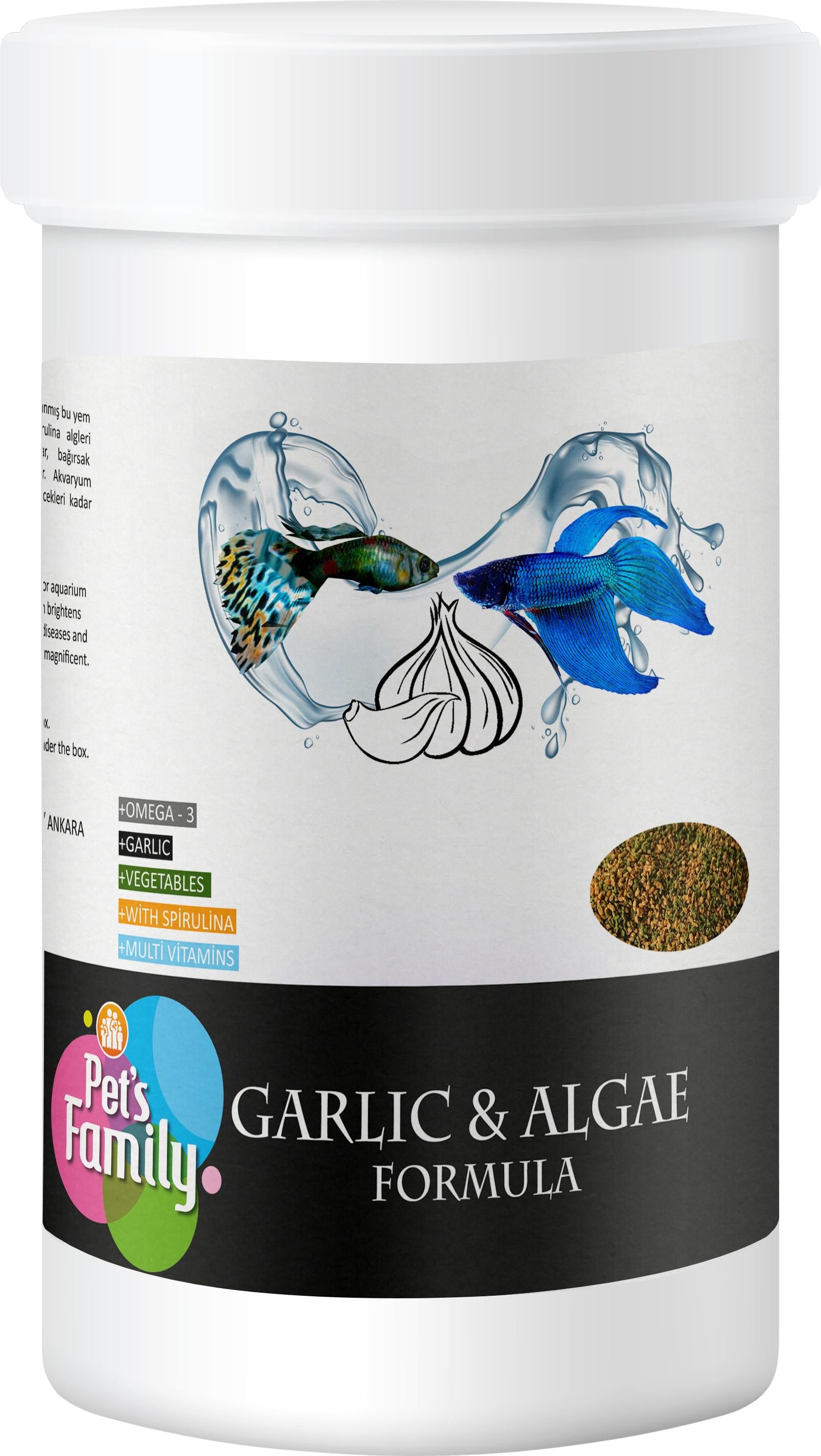 Pets Family Garlıc & Algae Formula 100ml/50g