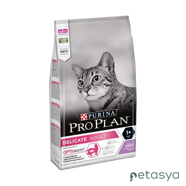 Pro Plan Delicate Hindili ve Pirinçli  Hassas Seçici Yetişkin Kediler için Kedi Maması 3 Kg