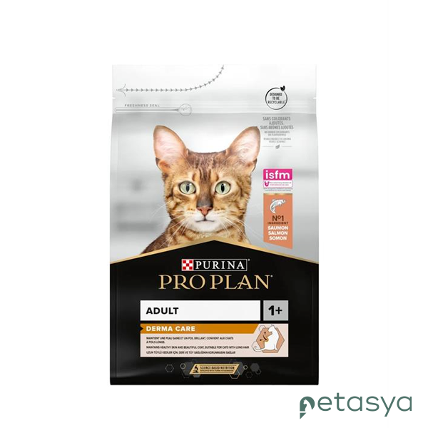 Pro Plan Derma Plus Somonlu Tüy Yumağı Önleyici  Yetişkin Kedi Maması 1,5 Kg