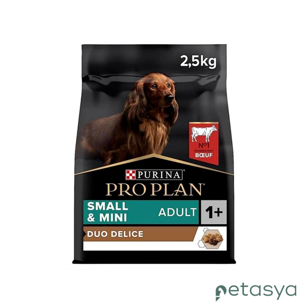 Pro Plan Duo Delice Small Küçük Irk Biftekli ve  Pirinçli Yetişkin Köpek Maması 2,5kg