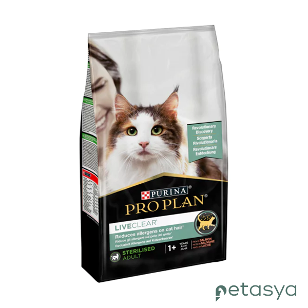 Pro Plan LiveClear Somonlu Alerjen Azaltan   Kısırlaştırılmış Kedi Maması 1,4kg