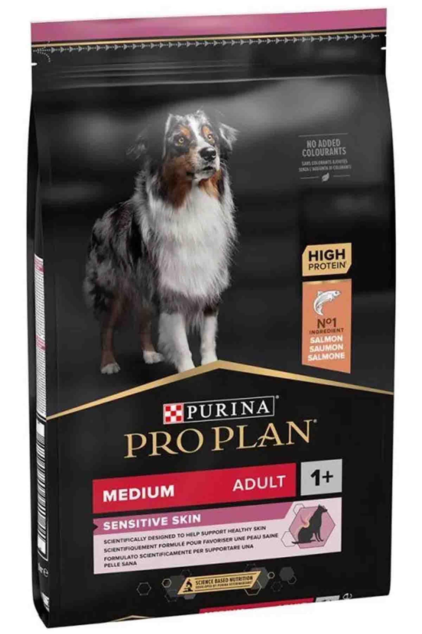 Pro Plan Medium Sensitive Skin Somonlu  Yetişkin Köpek Maması 14 Kg