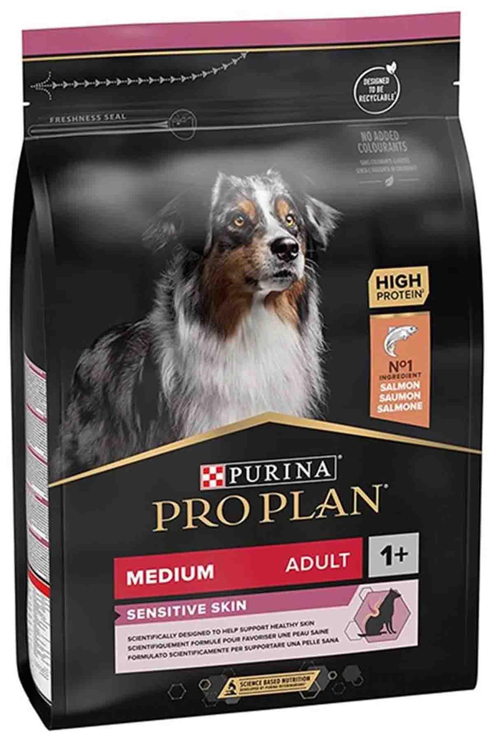 Pro Plan Puppy Medium Sensitive Skin Somonlu  Orta Irk Yavru Köpek Maması 3 Kg
