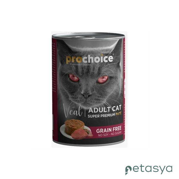ProChoice Dana Etli Şekersiz  Tahılsız Ezme Yetişkin Kedi Konservesi 400 Gr