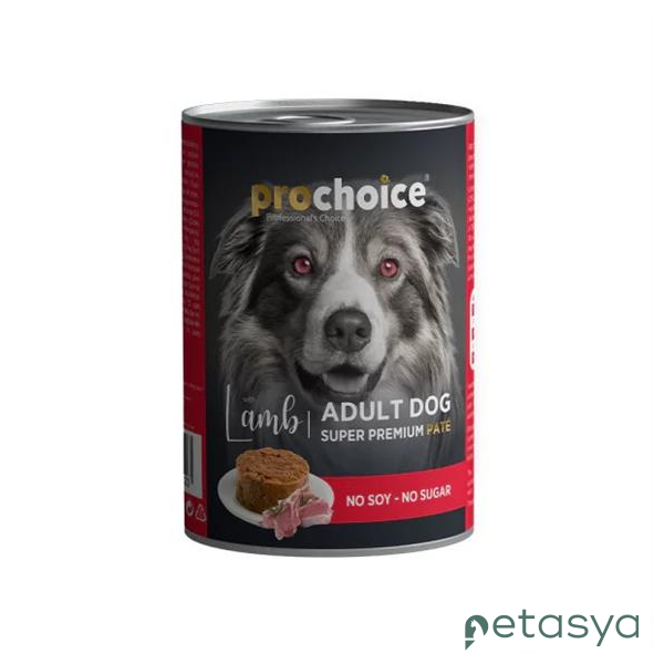 ProChoice Kuzu Etli Şekersiz   Ezme Yetişkin Köpek Konservesi 400 Gr