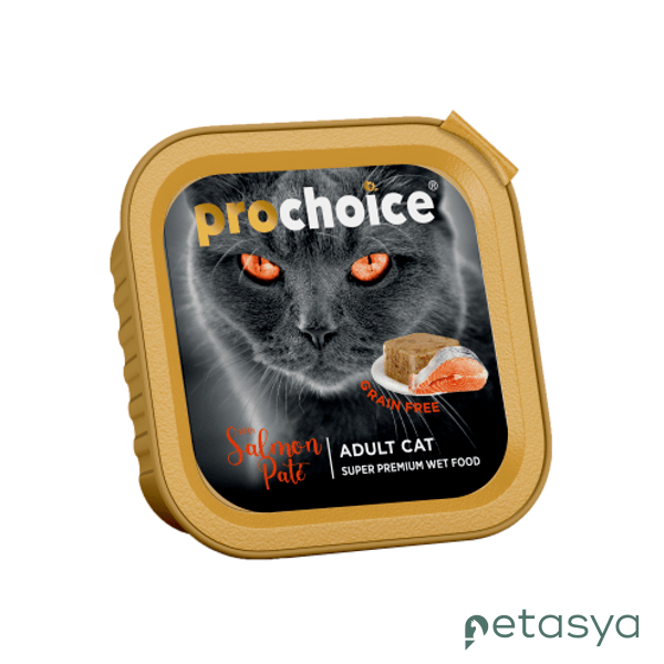 ProChoice Somonlu Tahılsız Ezme   Yetişkin Kedi Konservesi 100 Gr