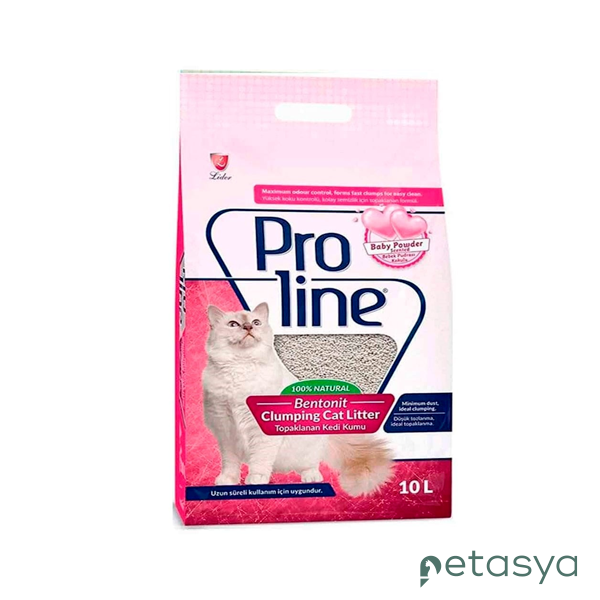 Proline Süper Topaklanan İnce Taneli Parfümlü  Bentonit Kedi Kumu 10lt
