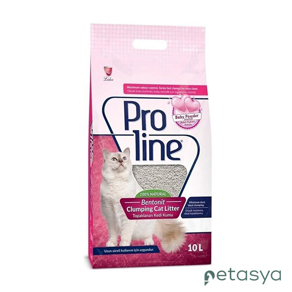 Proline Süper Topaklanan Kalın Taneli Parfümlü   Bentonit Kedi Kumu 10lt