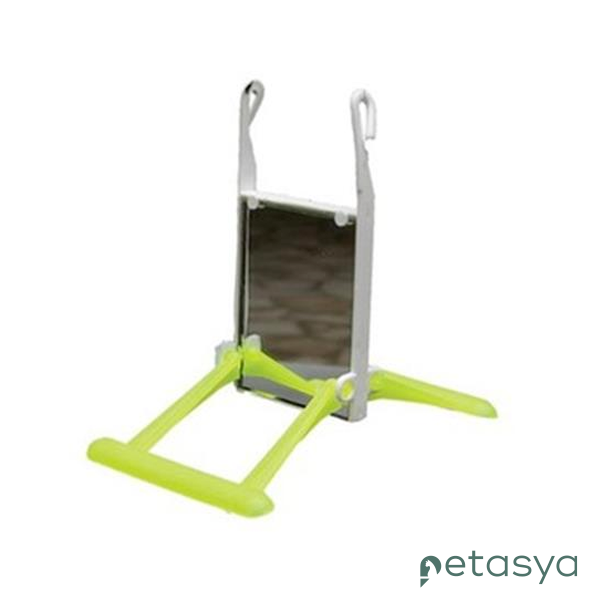 Quik Aynalı Salıncak Kuş Oyuncağı 13x9x11cm  (Karışık Renkli)