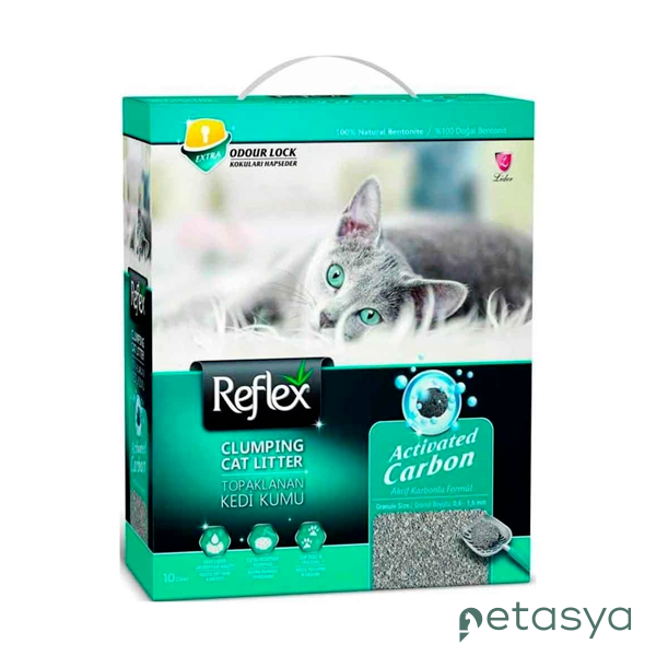 Reflex Aktif Karbonlu Süper Hızlı Topaklanan  Kedi Kumu 10lt