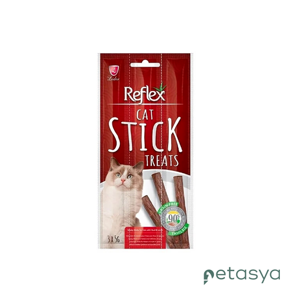 Reflex Biftekli ve Kuzulu  Kedi Ödül Çubuğu 15gr (3lü)