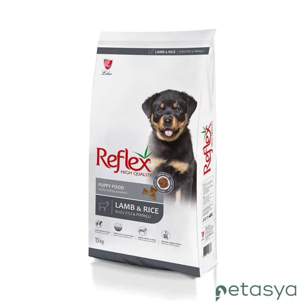 Reflex Kuzu Etli ve Pirinçli   Yavru Köpek Maması 15kg