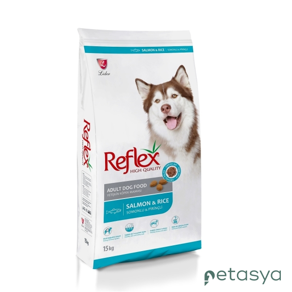 Reflex Somonlu ve Pirinçli   Yetişkin Köpek Maması 15kg