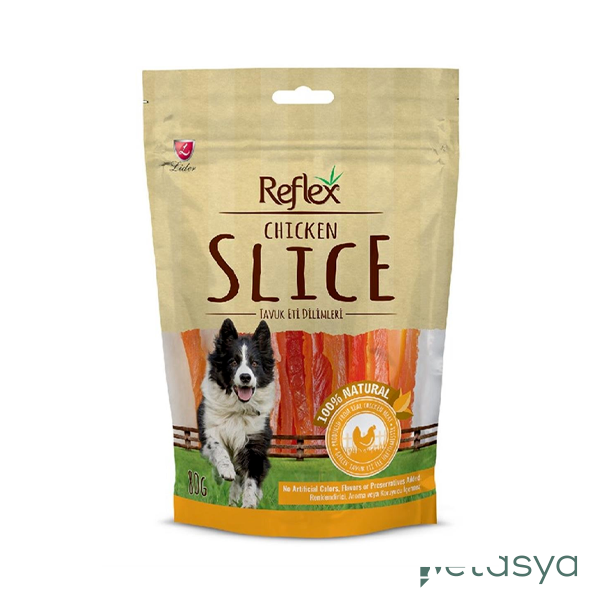 Reflex Tavuklu Yumuşak Dilimli  Köpek Ödül Maması 80gr