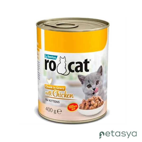 Rocat Sos İçinde Tavuklu  Yavru Kedi Konservesi 400gr