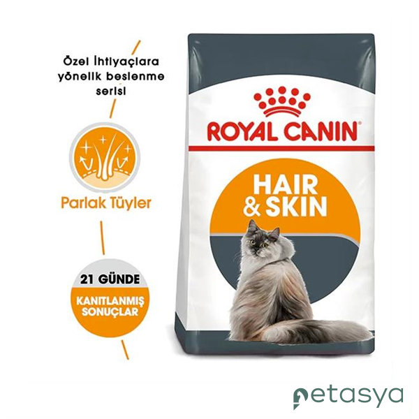 Royal Canin Hair&Skin   Hassas Tüylü Kedi Maması 4 Kg
